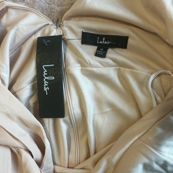 NWT Lulu's Heavenly Blush Maxi Dress Gown - Picture 5 of 11